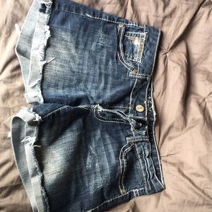 Denim shorts